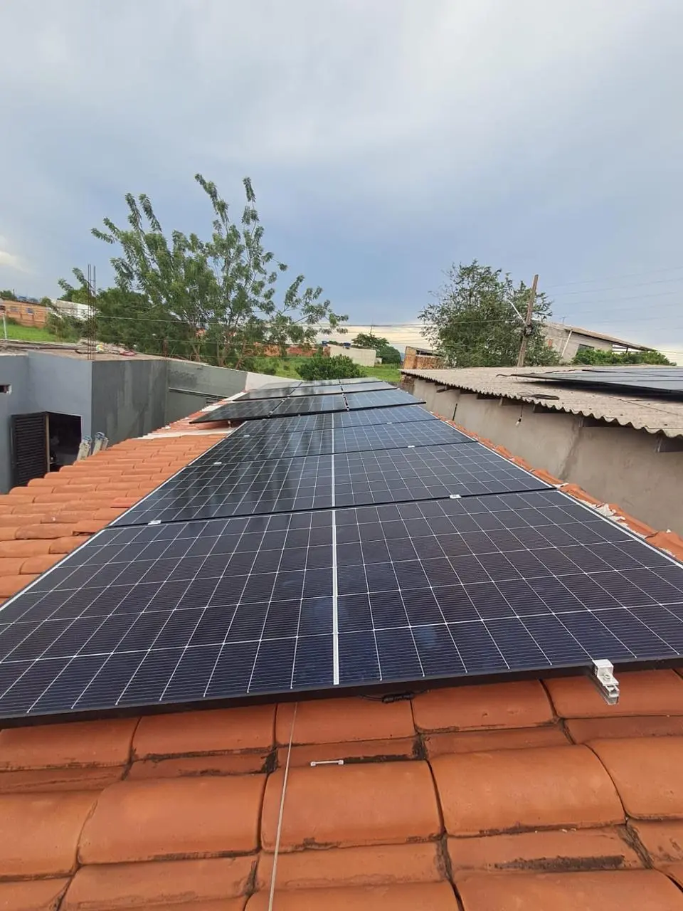 Sistema fotovoltaico residencial entregue pela Energtec